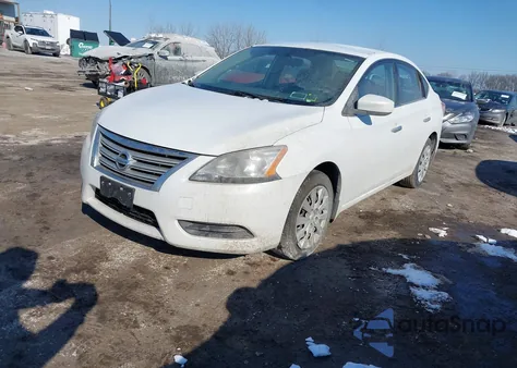 2014 Nissan Sentra S z USA, uszkodzony, nr VIN 3N1AB7AP7EY317843